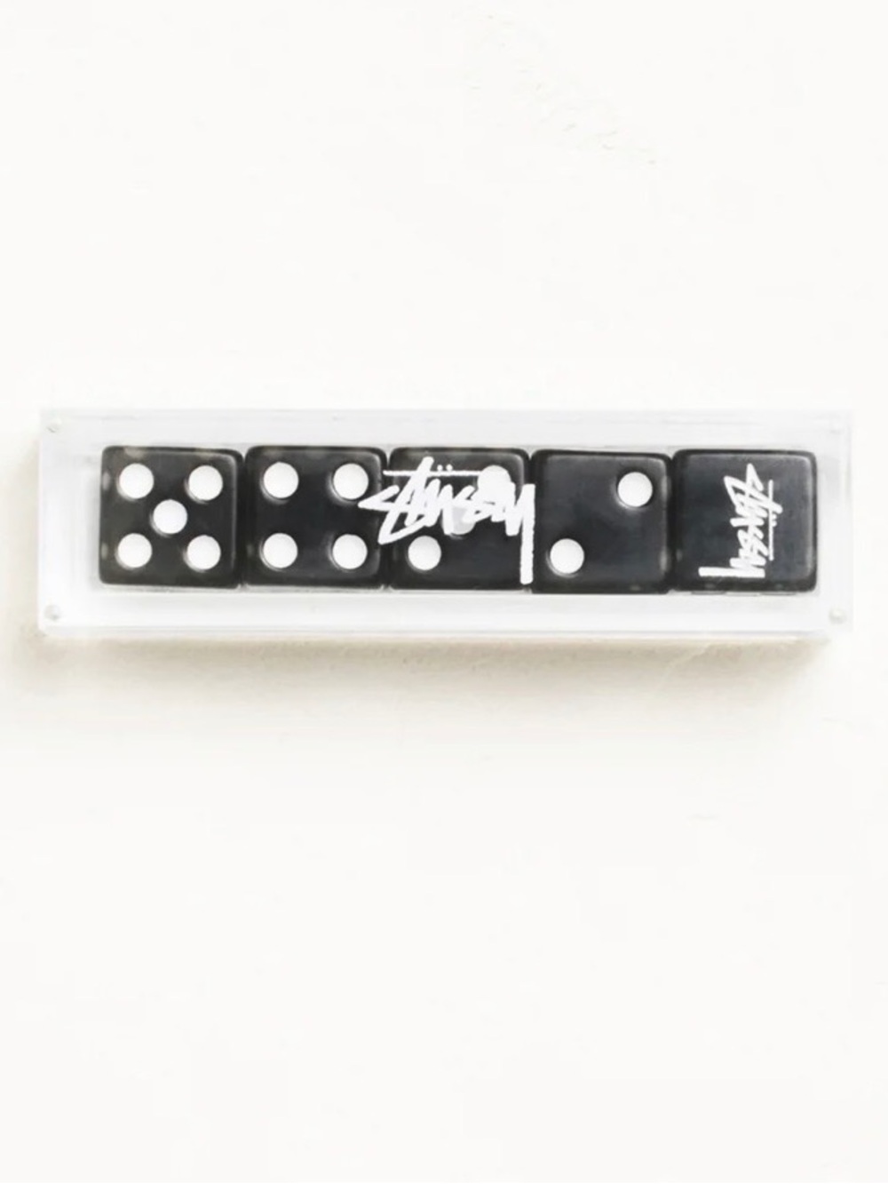 Stussy Black Domino Set with White Stussy Logos